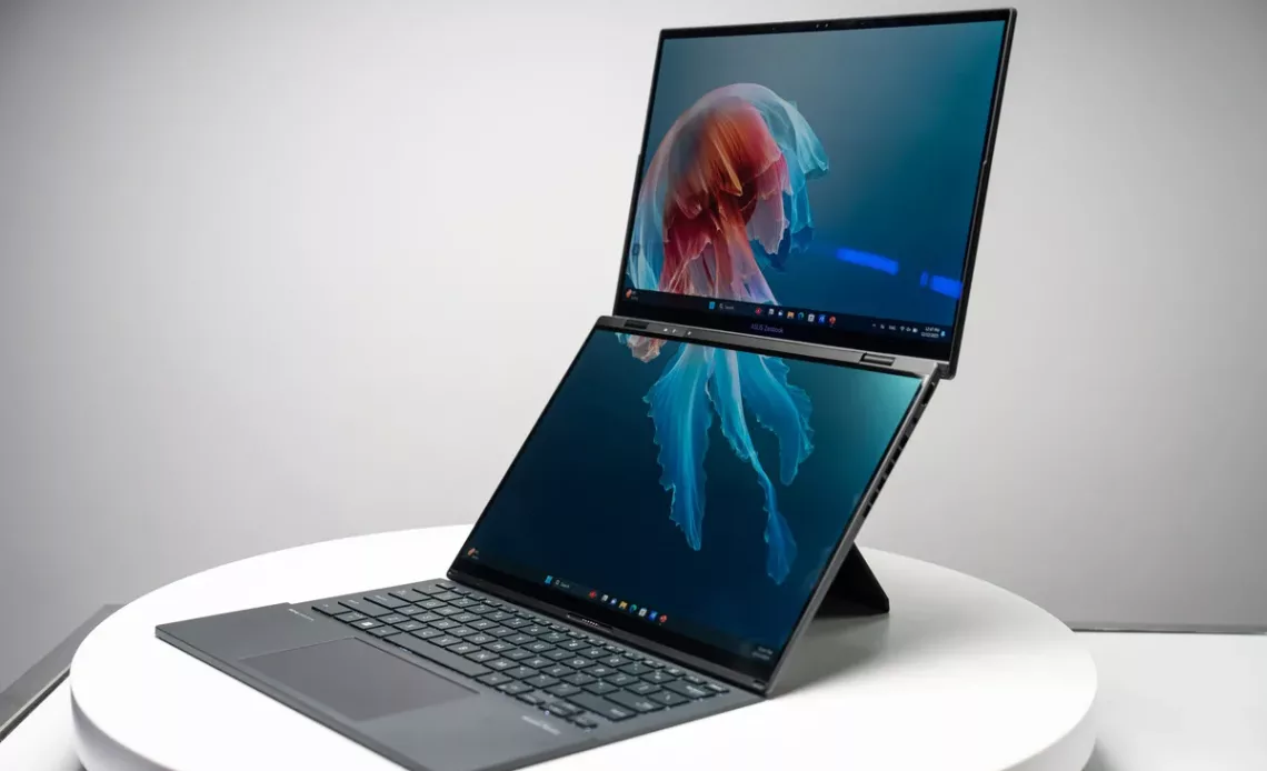 Dual-Screen Laptop